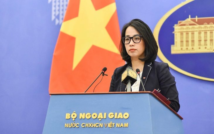Căng thẳng Israel - Iran: Việt Nam kêu gọi chấm dứt ngay hành động vũ lực- Ảnh 1. Người phát ngôn Bộ Ngoại giao Phạm Thu Hằng - Ảnh: Bộ Ngoại giao cung cấp
