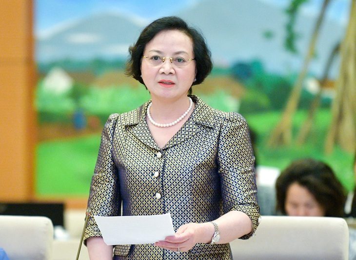Bộ Nội vụ đề xuất tạm đình chỉ công tác với cán bộ cố tình trì hoãn, đùn đẩy, né tránh trách nhiệm- Ảnh 1. Bộ trưởng Bộ Nội vụ Phạm Thị Thanh Trà - Ảnh: GIA HÂN